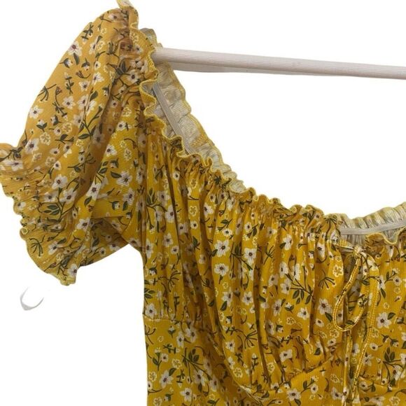 Shein XL Y2K inspired off shoulder floral - Picture 3 of 5